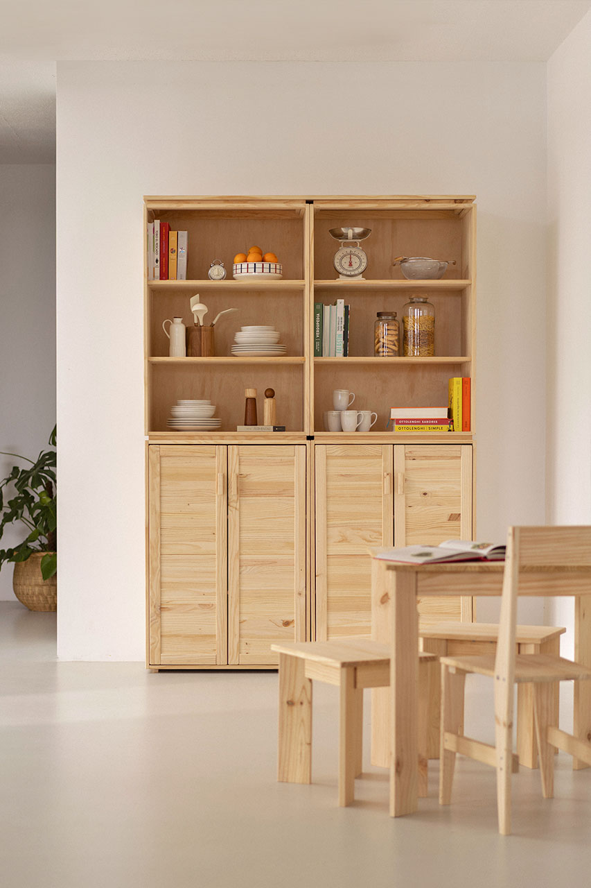 Imagen de ambiente 1 para:Alacena con armario de madera natural